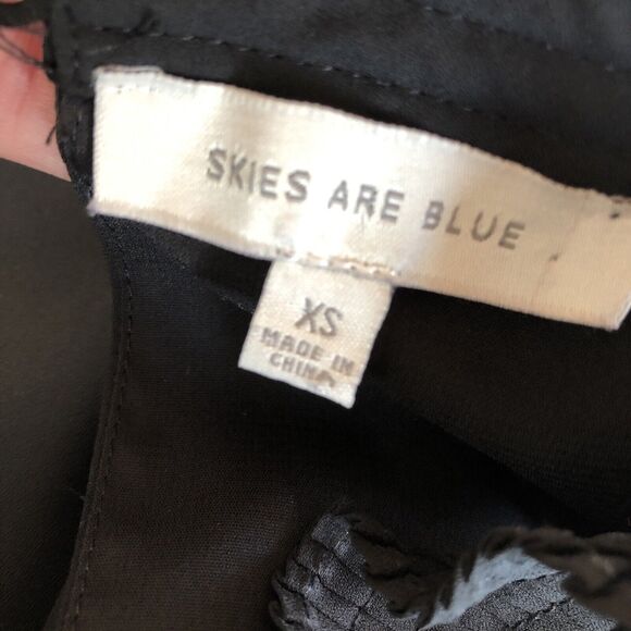 SKIES ARE BLUE Black Sleeveless Sheath Halterneck Lined Dress Size XS - Picture 7 of 9